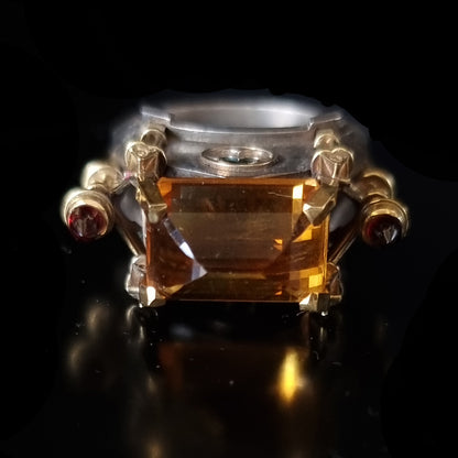 Citrine Cathedral Ring