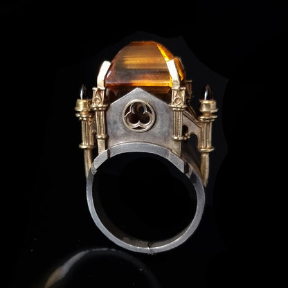 Citrine Cathedral Ring