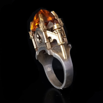 Citrine Cathedral Ring