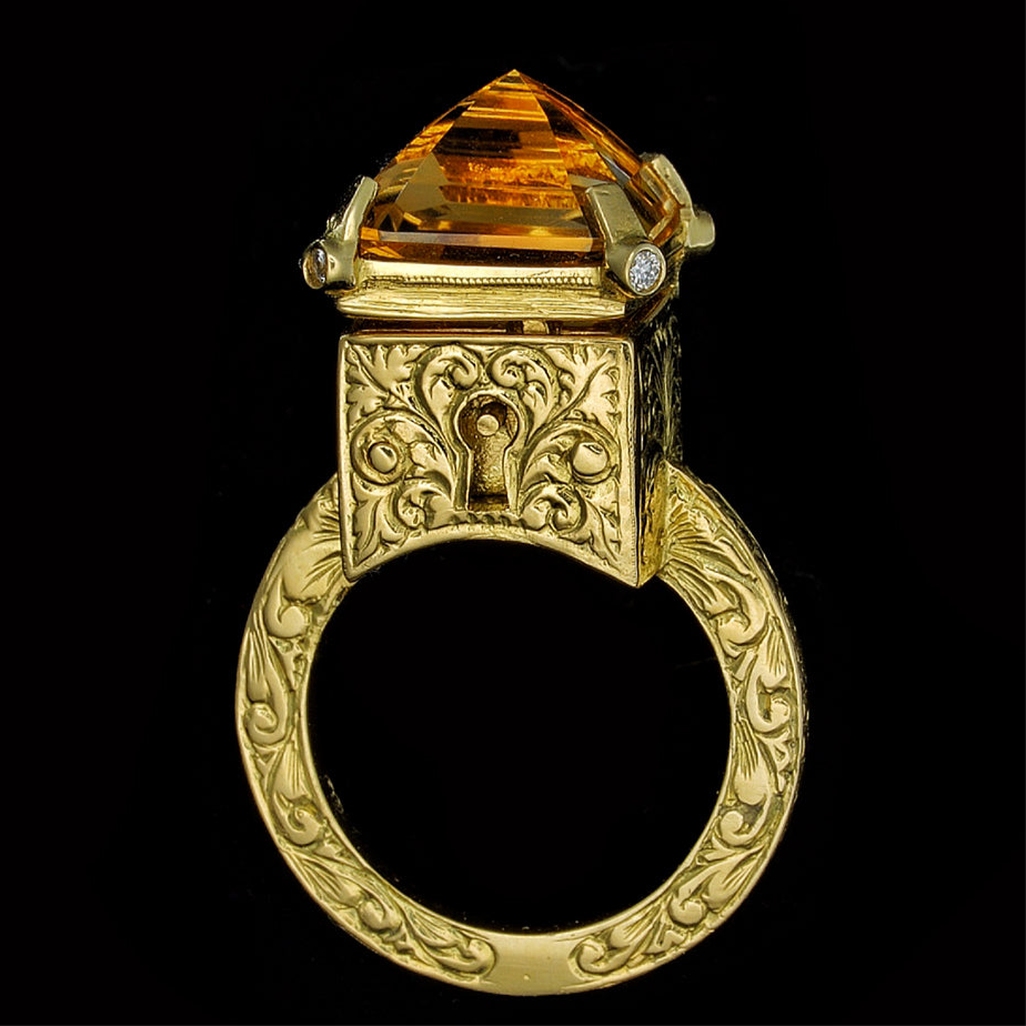 BAGUE MAJESTIC CITRINE POISON