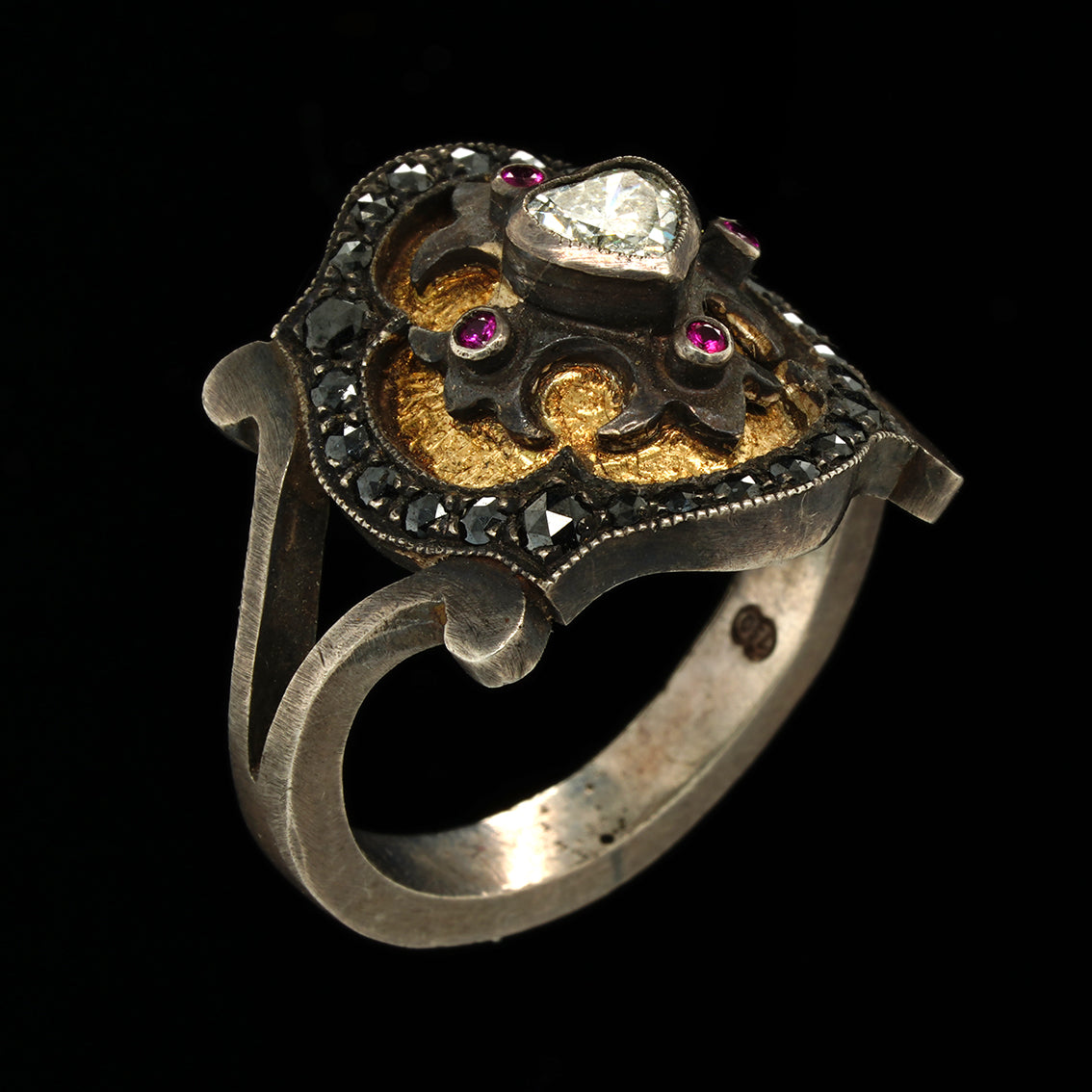 BAGUE ENTERRER MON C UR M DI VAL Metal Couture